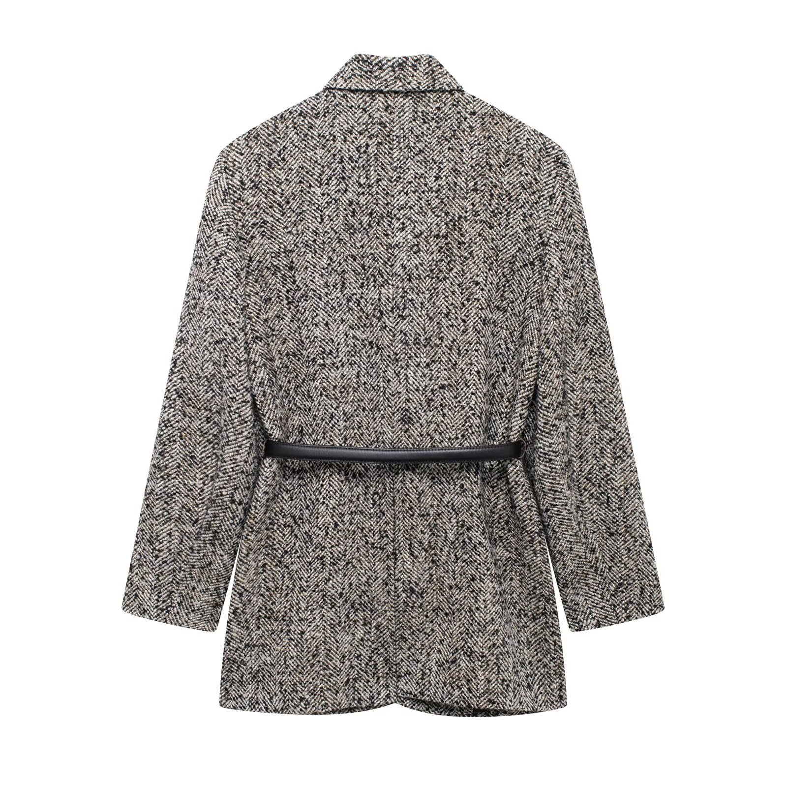 LUX – Statement-Blazer mit Taillengürtel